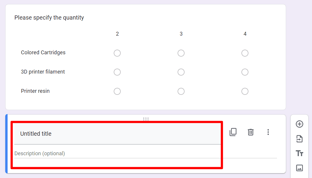 Image accompanying: Step 3: Include a question about payment