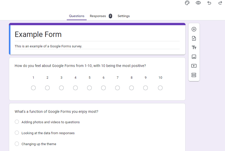 Image accompanying: Step 1: Open up the Google Form’s Settings tab