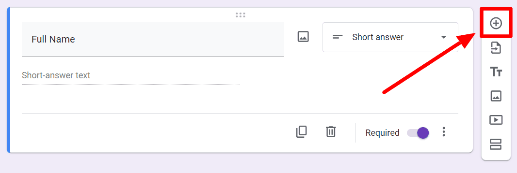 Image accompanying: Step 2: Add fields to enter personal information