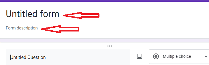 Image accompanying: Step 2: Name your Google Form survey