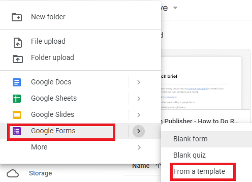 Image accompanying: Step 1: Open your Google Form