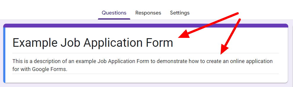 Image accompanying: Step 2: Add an appropriate title and description