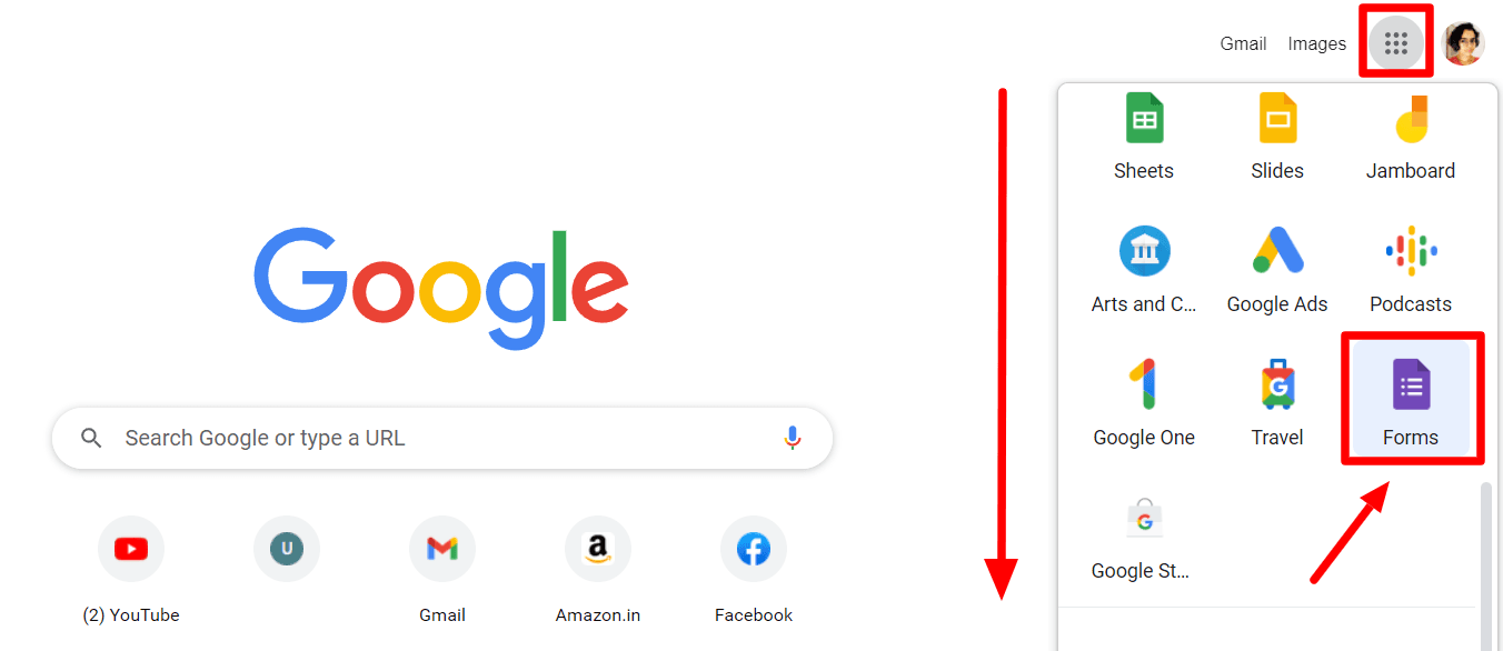Image accompanying: Step 1: Open the Google Form