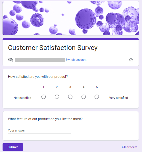 Image accompanying: Step 6: Preview your Google Forms survey