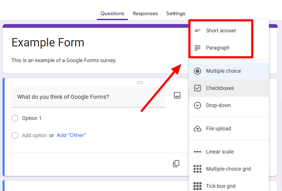Image accompanying: Use a written question format