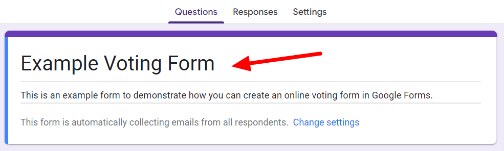 Image accompanying: Step 1: Create and title a new form