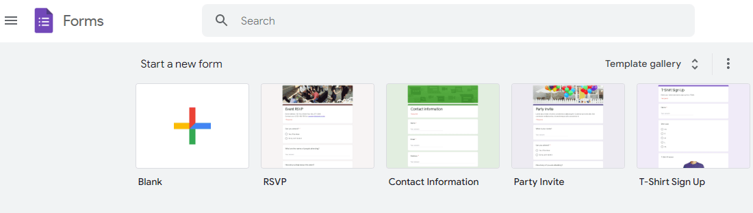 Image accompanying: Step 1: Open Google Forms