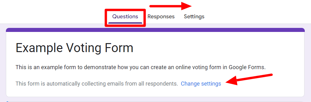 Image accompanying: Step 3: Change the settings
