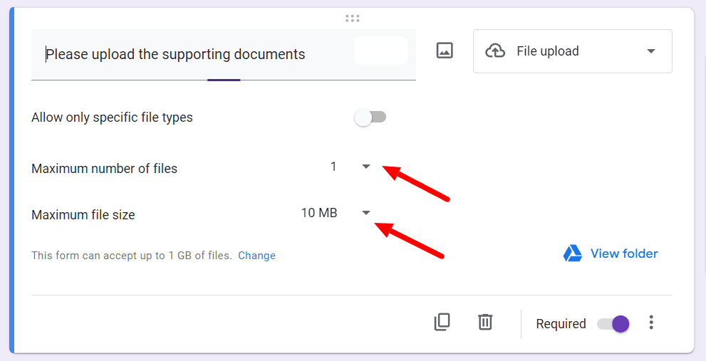 Image accompanying: Step 5: Add file upload for important attachments