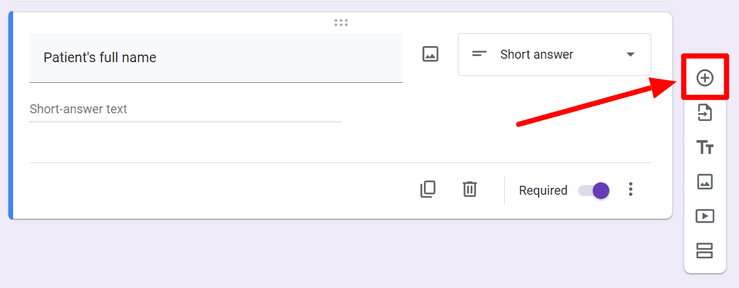 Image accompanying: Step 2: Enter fields for patient personal information