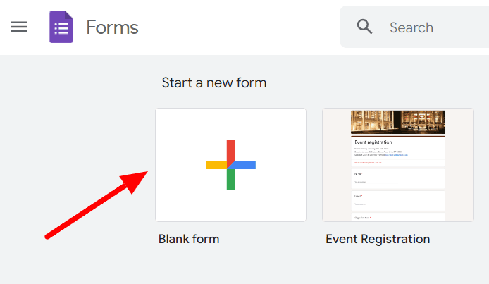 Image accompanying: Step 2: Create a form covering all items