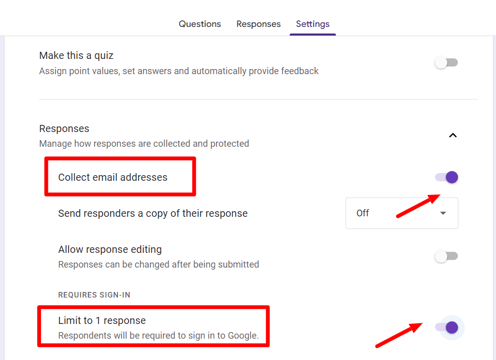 Image accompanying: Step 3: Set up the form settings