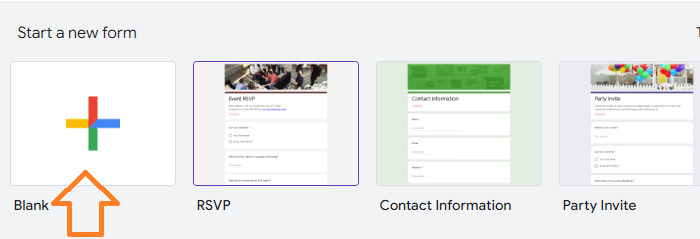 Image accompanying: Step 1: Go to your Google Form