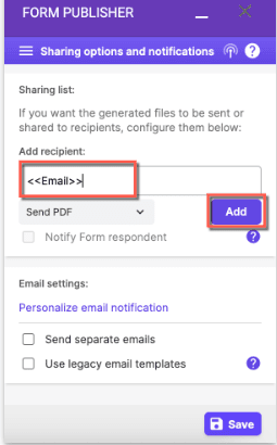 Image accompanying: Step 3: Add respondents as approvers