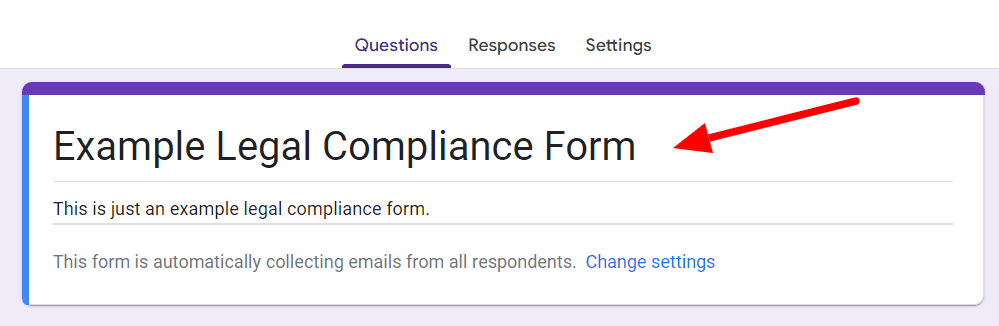 Image accompanying: Step 2: Create a form covering all items
