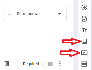 Image accompanying: Step 3: Fill in the questions for your Google Forms survey