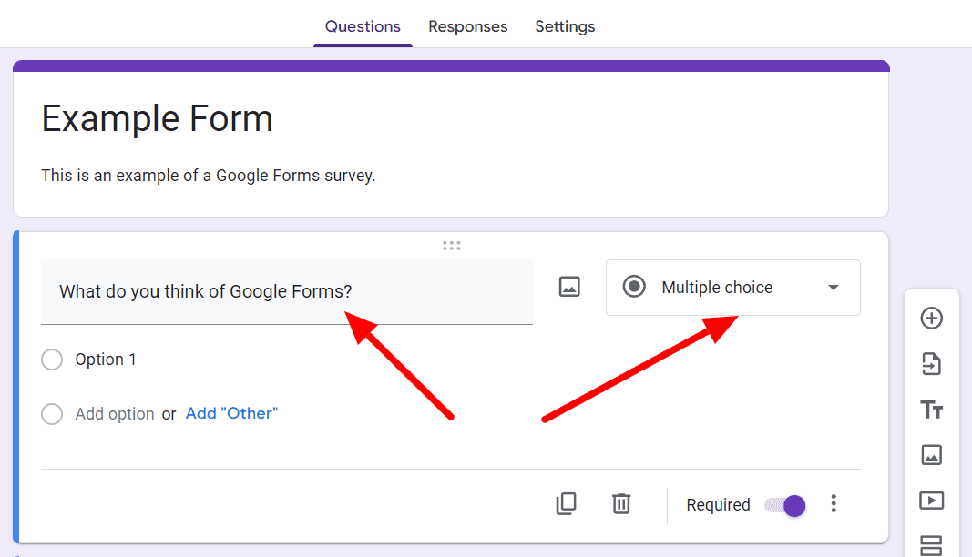 Image accompanying: Use a written question format