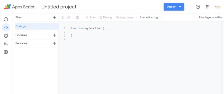 Image accompanying: Step 2: Creating the Card with the Google Apps Script in Forms