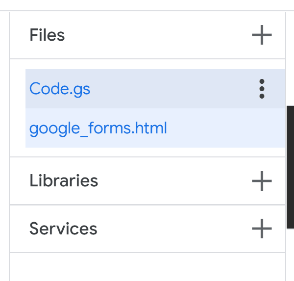 Image accompanying: Step 2: Creating the Card with the Google Apps Script in Forms