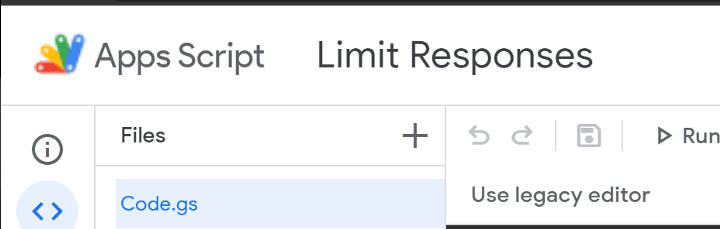 Image accompanying: Step 2: Creating the Card with the Google Apps Script in Forms