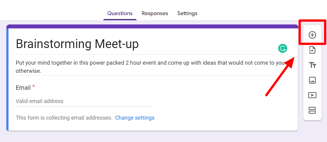Image accompanying: Step 4: Create a Google Forms scheduling poll