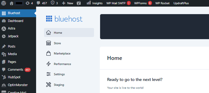 Image accompanying: Step 2: Go to your website backend