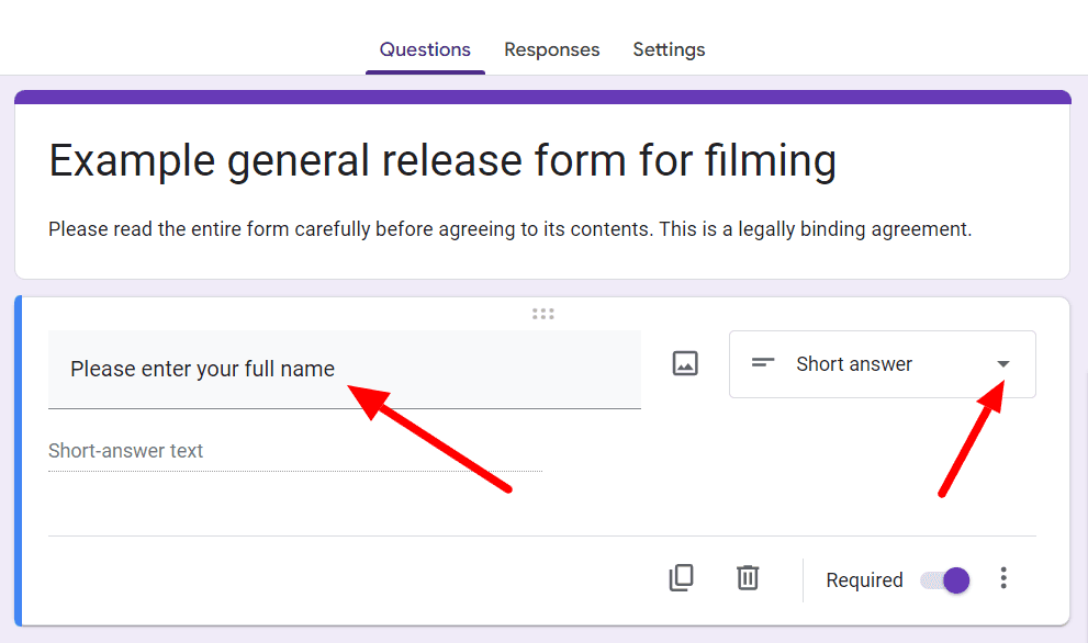 Image accompanying: Step 2: Add field to include personal details needed