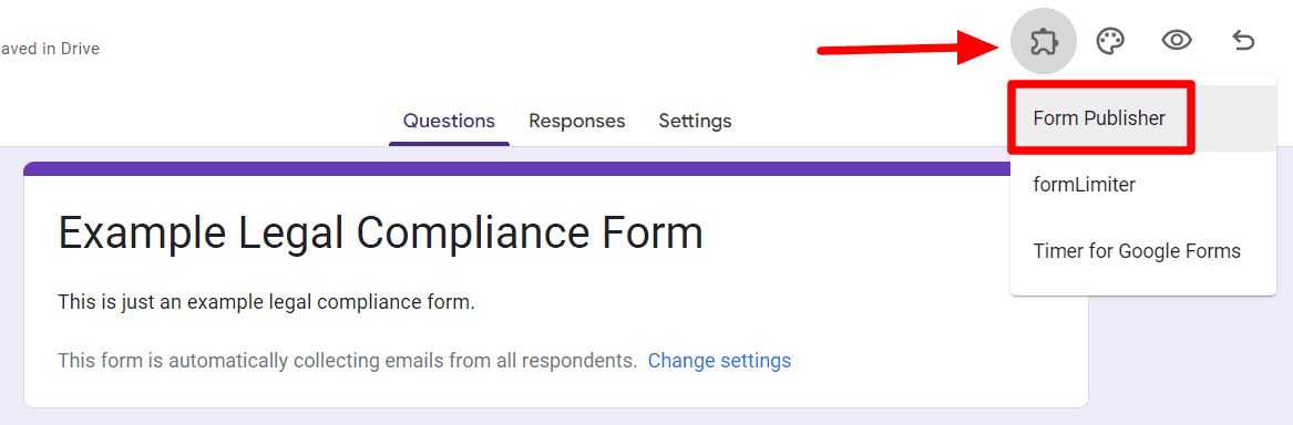 Image accompanying: Step 3: Define your Form Publisher parameters