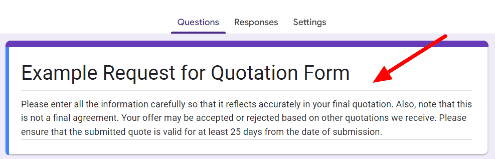 Image accompanying: Step 1: Start with a new Google Form