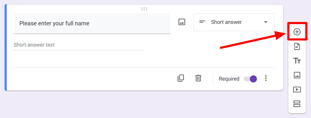 Image accompanying: Step 2: Add field to include personal details needed