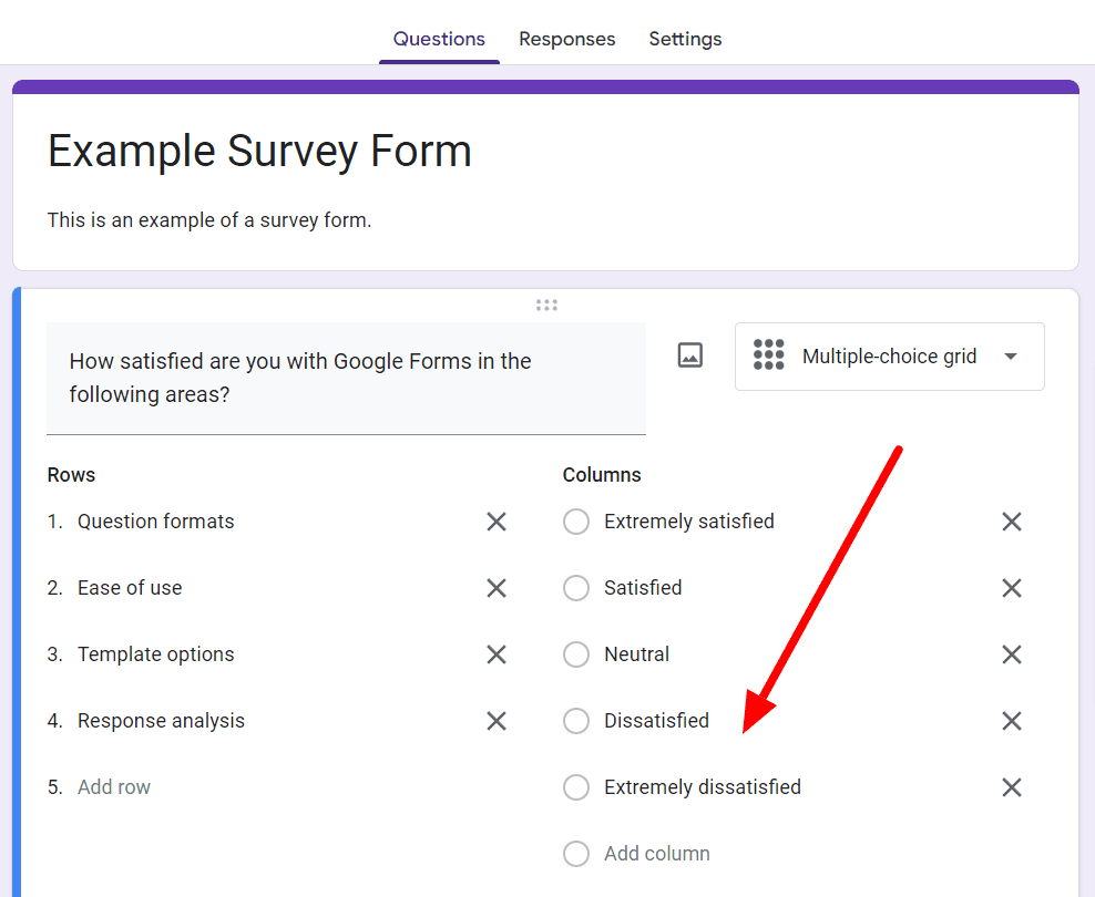Image accompanying: Step 3: Edit your rows and columns
