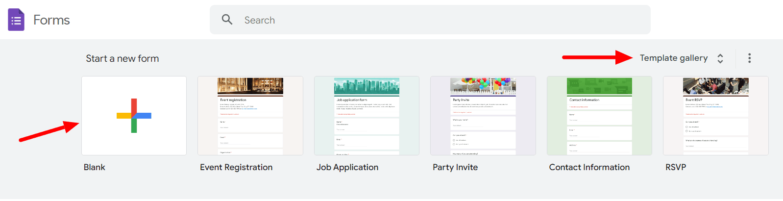 Image accompanying: Step 1: Open up your Google Form