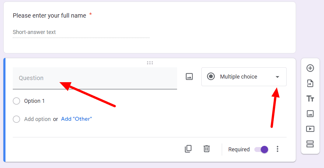 Image accompanying: Step 3: Add necessary registration questions
