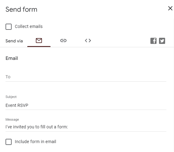 Image accompanying: Step 6: Create and send an RSVP link