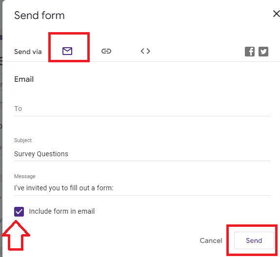 Image accompanying: Step 3: Embed your Google form or choose another send option