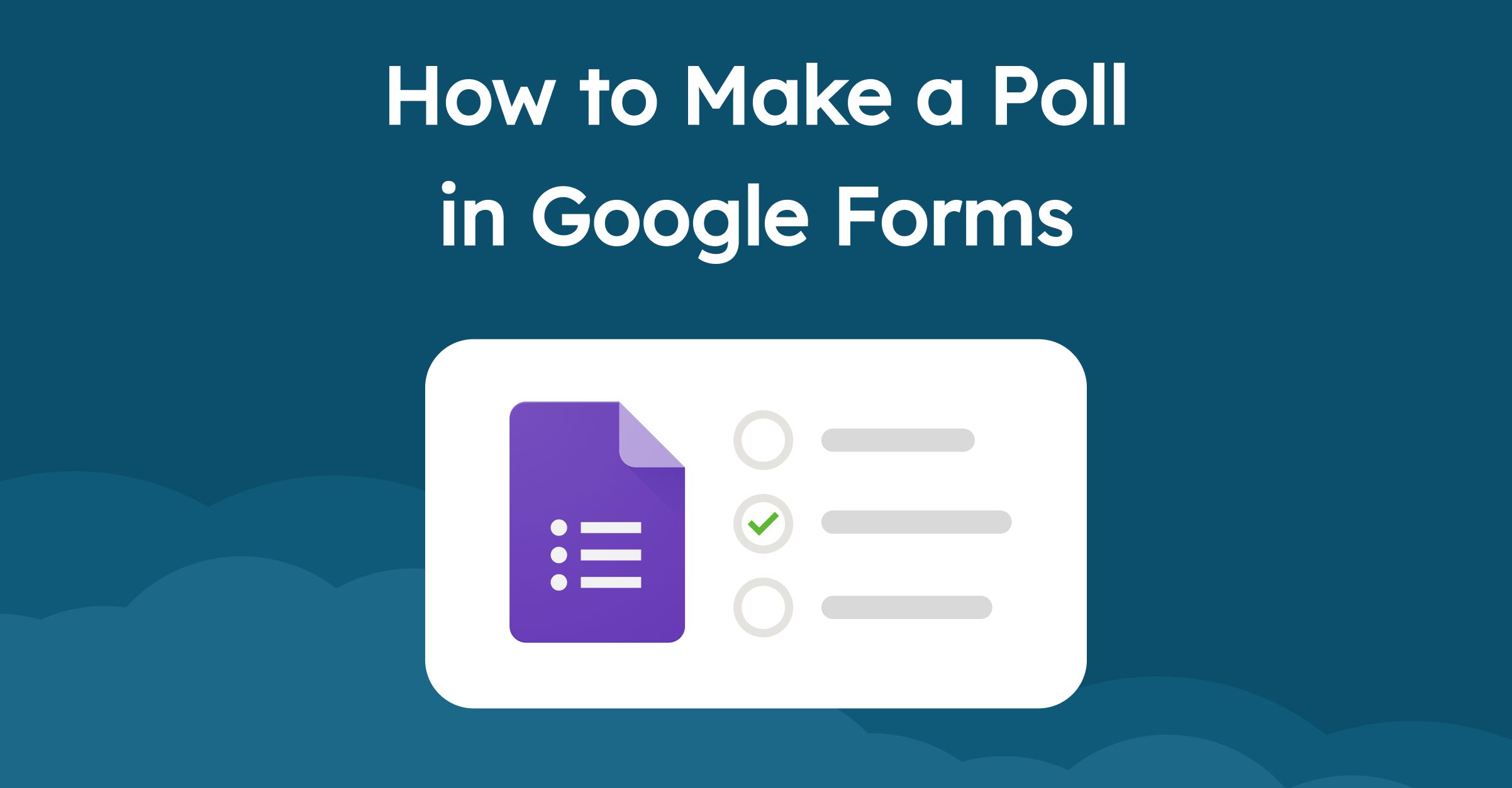 How To Make A Poll Using Google Forms