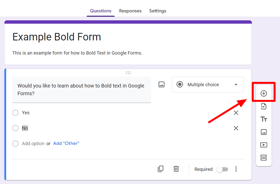 How to Bold Text in Google Forms Easily