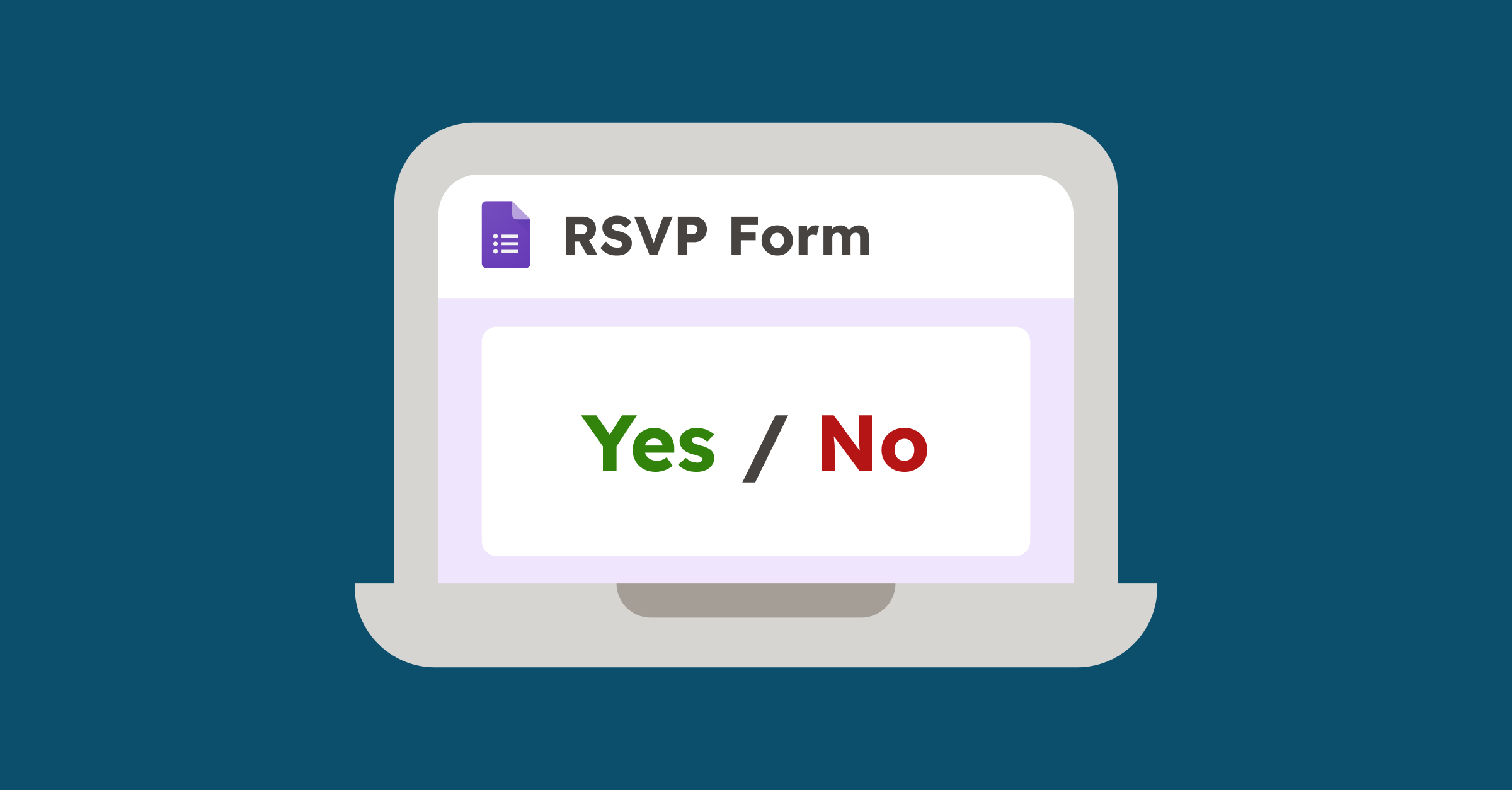 How to create a wedding RSVP form using Google Forms