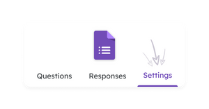 Revamped settings in Google Forms