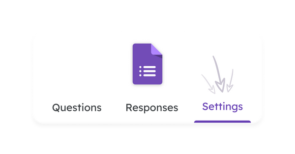 Revamped Google Forms options and settings